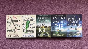 Books by N.R. Daws: Murder at the Palace, Murder at the Tower, A Quiet Place to Kill, A Silent way to Die, A Perfect Time to Murder.